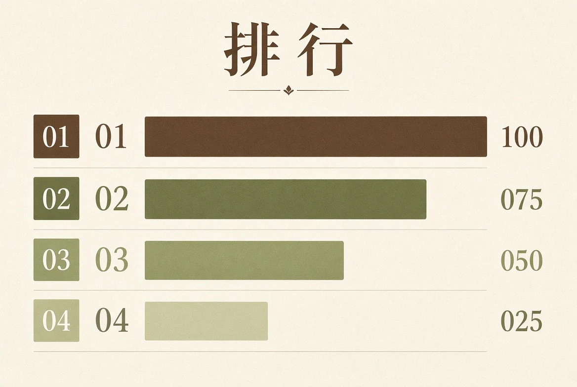 排行:这是编辑观察,不是假装实时的数据榜